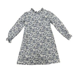 Gabby. Blue Floral Bow Back Dress